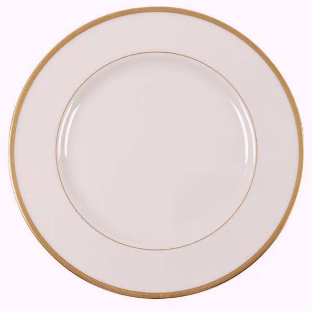 Tuxedo by Lenox 10 1/2” Dinner Plate, Gold Backstamp. Made in the USA.